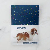 Funny Birthday "Date" Carte avec Hunky Basset Houn (Intérieur)