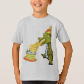 Funny Birthday Dragon T-shirt (Voorkant)