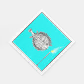 Funny Birthday Fish Wish Servet (Hoek)