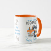 Funny Birthday Gift for Grey Gray Chihuaua Mam Pap Mok (Voorkant rechts)