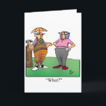 Funny Birthday Golf Carte Humour Pour Lui<br><div class="desc">Profitez de répandre le rire avec cette carte de voeux d'anniversaire de cet humour de golf hilarant du caricaturiste Bill Abbott ; envoyez des rires avec votre amour et vos souhaits pour un joyeux anniversaire. Le dessin de Bill Abbott "Spectickles", la bande dessinée de la communauté internationale, a également paru...</div>