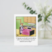 Funny Birthday Humor Briefkaart (Staand voorkant)