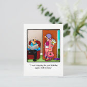 Funny Birthday Humor Briefkaart (Staand voorkant)