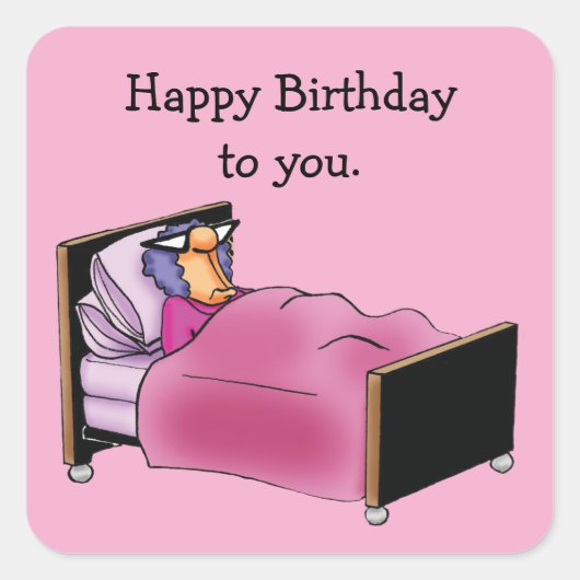 Funny Birthday Humor Stickers (Devant)