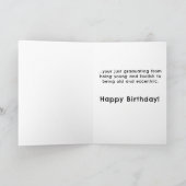 Funny Birthday Kaart Ouderdom (Binnen)