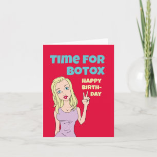 Funny Birthday Kaart - Tijd voor Botox