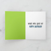 Funny Birthday Kaart voor Golfers, Golfen Thema (Binnen)