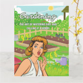 Funny Birthday Kaart voor tuinders (Gele Bloem)