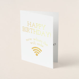 Funny Birthday-kaarten Folie Kaarten