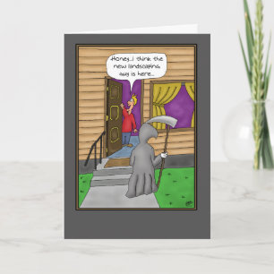 Funny Birthday-kaarten: Nieuw landschap Kaart