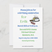 Funny Birthday Party Invitations Kaart (Achterkant)