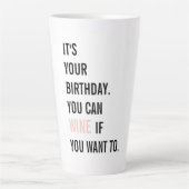 Funny Birthday Quotes | Fijne verjaardag | Beste c Latte Mok (Voorkant)