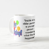 Funny Birthday Quotes Koffiemok (Voorkant links)