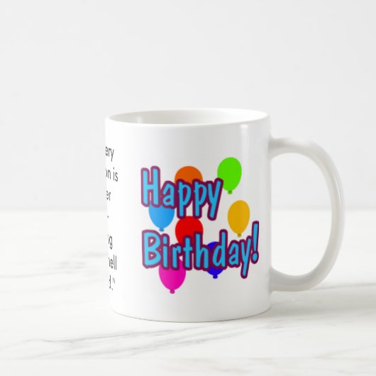 Funny Birthday Quotes Koffiemok (Rechts)