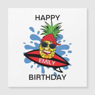 Funny Birthday Surfing Pineapple
