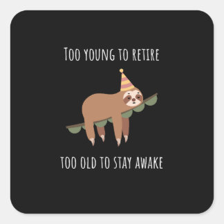 Funny Birthday Vierkante Sticker