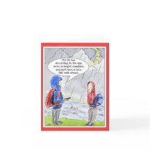 Funny Birthday Wenskaart voor buitenbejaarden