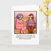 Funny Birthday Wenskaart voor haar Kaart (Gele Bloem)