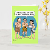 Funny Birthday Wish Evolution Kaart (Gele Bloem)