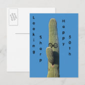 Funny Birthday Wishes Cactus Humor Briefkaart (Voorkant / Achterkant)