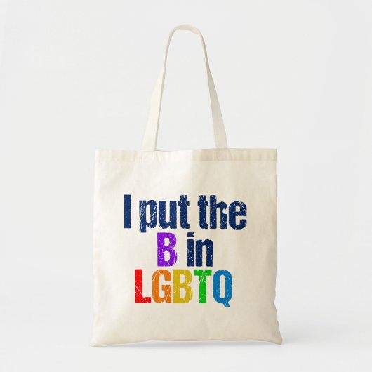 Funny Bisexual LGBTQ Rainbow Humor Quote Tote Bag (Voorkant)