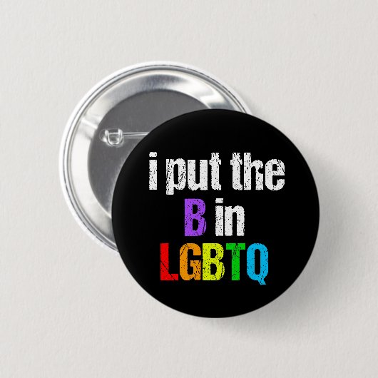 Funny Bisexual LGBTQ Ronde Button 5,7 Cm (Voorkant /achterkant)
