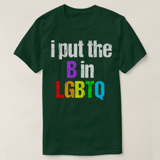 Funny Bisexual LGBTQ T-shirt (Design voorkant)