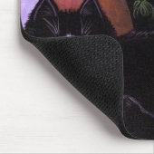 Funny Black and White Cat Creationarts Muismat (Hoek)