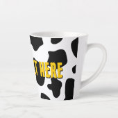Funny black and white cow spots latte mug gift (Droite)