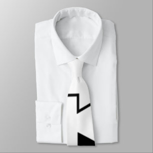 Funny Black and White Stropdas