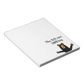 Funny Black Beer Telling Fish Story Notitieblok (Schuin)