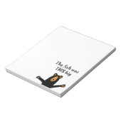 Funny Black Beer Telling Fish Story Notitieblok (Gedraaid)