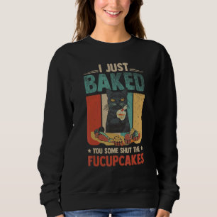 Funny Black Cat Baking... ik heb je net wat koekje Trui