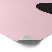 Funny Black Cat Coffee Moon Poster (Hoek)