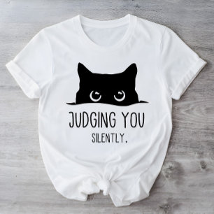 Funny Black Cat die je ziet als een zacht Sarcasti T-shirt