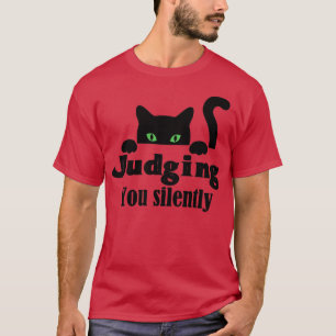 Funny Black Cat die je ziet als een zacht Sarcasti T-shirt