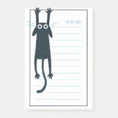 Funny Black Cat Post-It Notes (Voorkant)