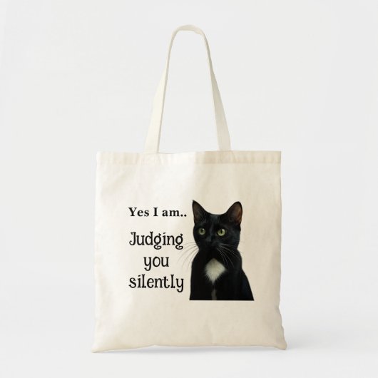 Funny Black Cat Sac fourre-tout (Devant)