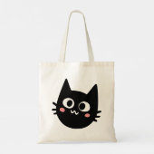 Funny Black Cat Tote Bag (Achterkant)