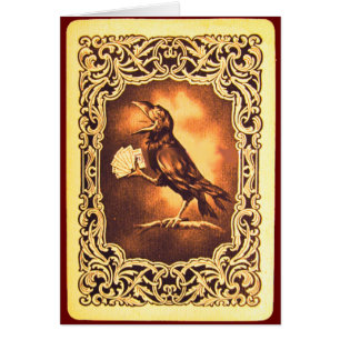 Funny  Black Crow-poker