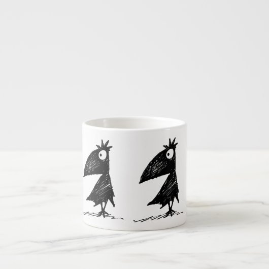 Funny Black Crows Espresso Kop (Voorkant)