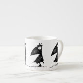 Funny Black Crows Espresso Kop (Voorkant rechts)