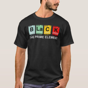 Funny Black History Maand Periodic Table African T-shirt