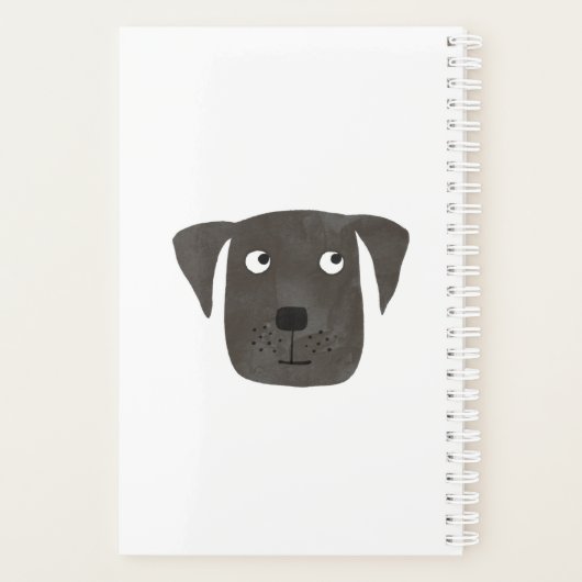 Funny Black Labrador Retriever Chien Personnalisé (Dos)