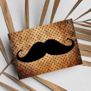 Funny Black Mustache Briefkaart