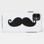 Funny  Black Mustache Case-Mate iPhone Case (Achterkant (horizontaal))