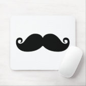 Funny  Black Mustache Muismat (Met muis)
