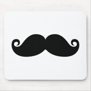 Funny Black Mustache Muismat