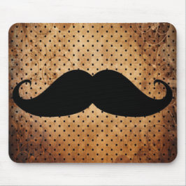 Funny Black Mustache Muismat