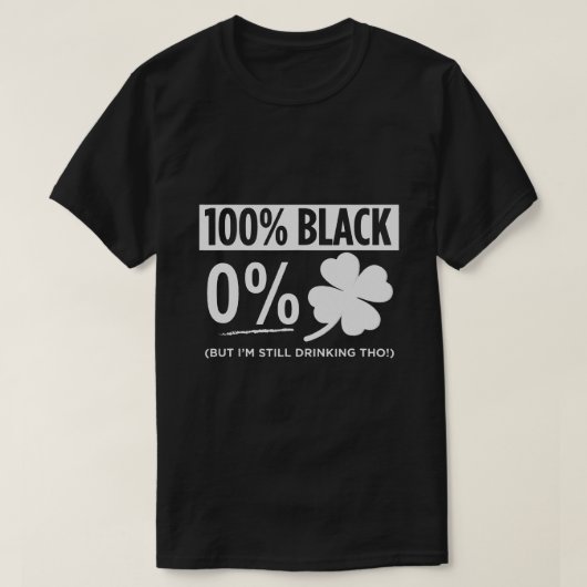 Funny Black People St Patricks Day Irish Shamrock T-shirt (Design voorkant)